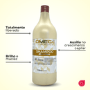 Kit Capilar Mandioca Shampoo e Condicionador 1L + Máscara Omega Hair