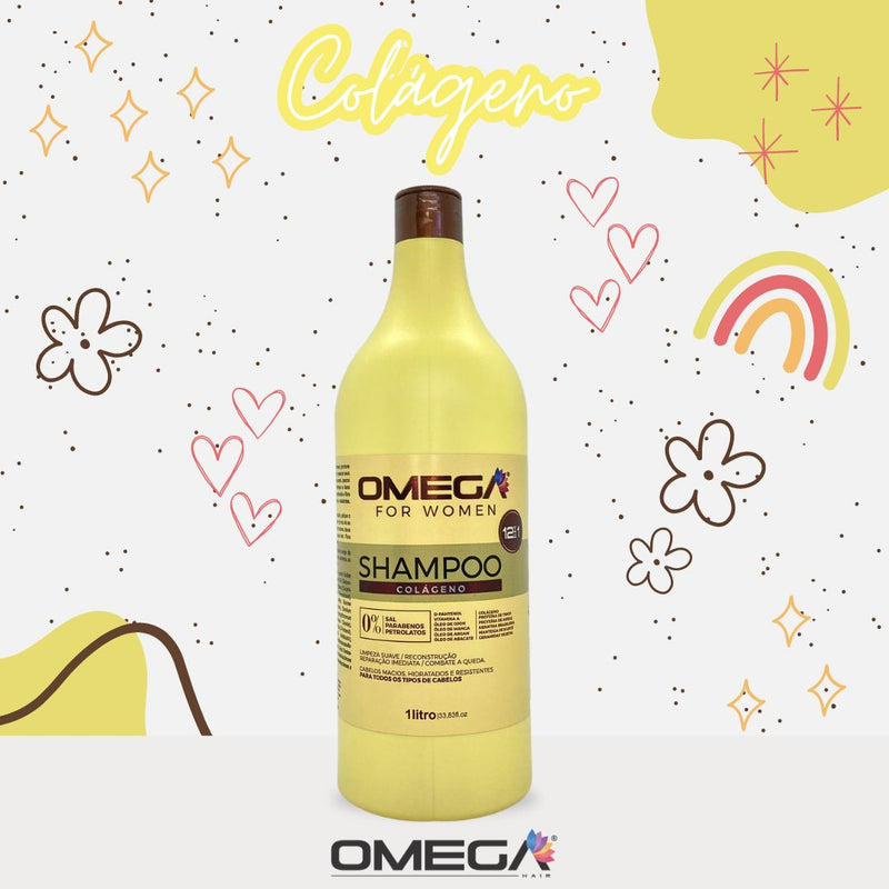 Shampoo Colágeno 1L OmegaHair