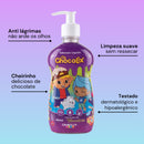 Kit 3 Sabonete Líquido Chocolate Chocolix 400ml Omega Kid