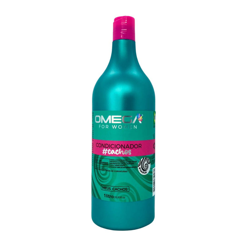 Condicionador Cachos 1L Omega Hair Fardo 6 Unidades