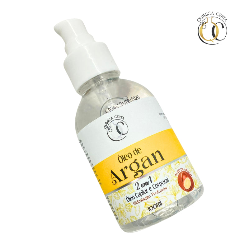 Óleo Capilar e Corporal Argan 100ml Química Certa