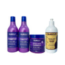 Kit Bomba de Vitamina Shampoo + Condicionador + Máscara + Creme Pentear 500ml Omega Hair