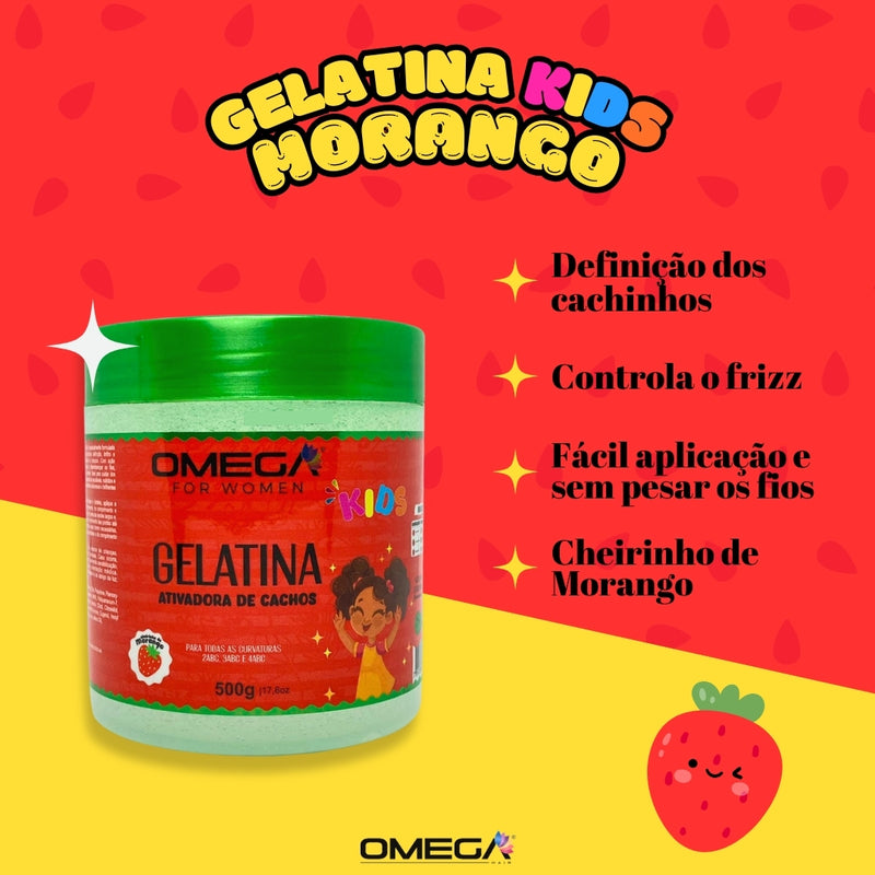 Kit Ativador de Cachos Alta Definição 1L OmegaHair - Kids