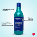 Kit Capilar Lisos e Leves Shampoo + Condicionador + Máscara + Creme de Pentear 500ml Omega Hair