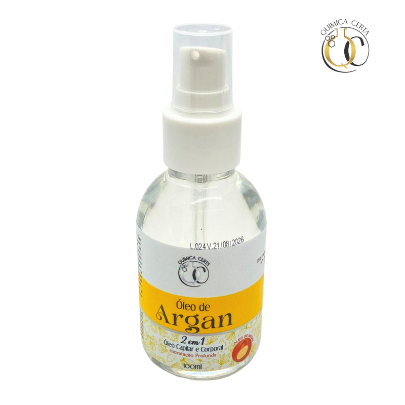 Óleo Capilar e Corporal Argan 100ml Química Certa