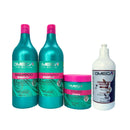 Kit Cachos Shampoo e Condicionador 1L + Máscara + Finalizador Omega Hair