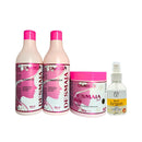 Kit Desmaia Hair Shampoo + Condicionador + Máscara + Óleo Capilar Omega Hair