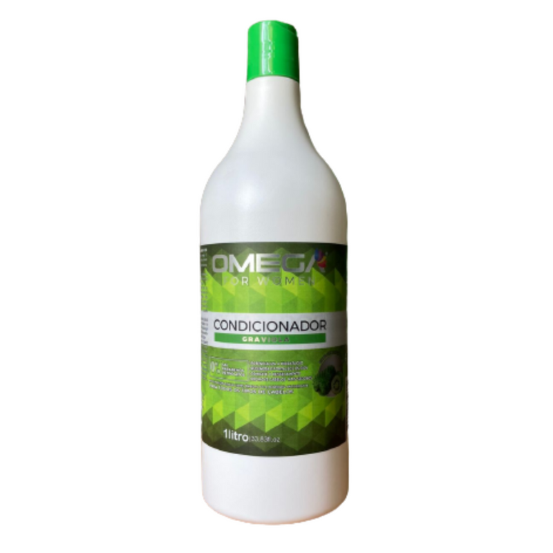 Kit Capilar Graviola Shampoo Condicionador Máscara 1L OmegaHair