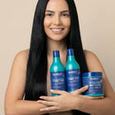 Kit Lisos e Leves Shampoo + Condicionador + Máscara + Óleo Capilar Omega Hair
