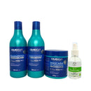 Kit Lisos e Leves Shampoo + Condicionador + Máscara + Óleo Capilar Omega Hair