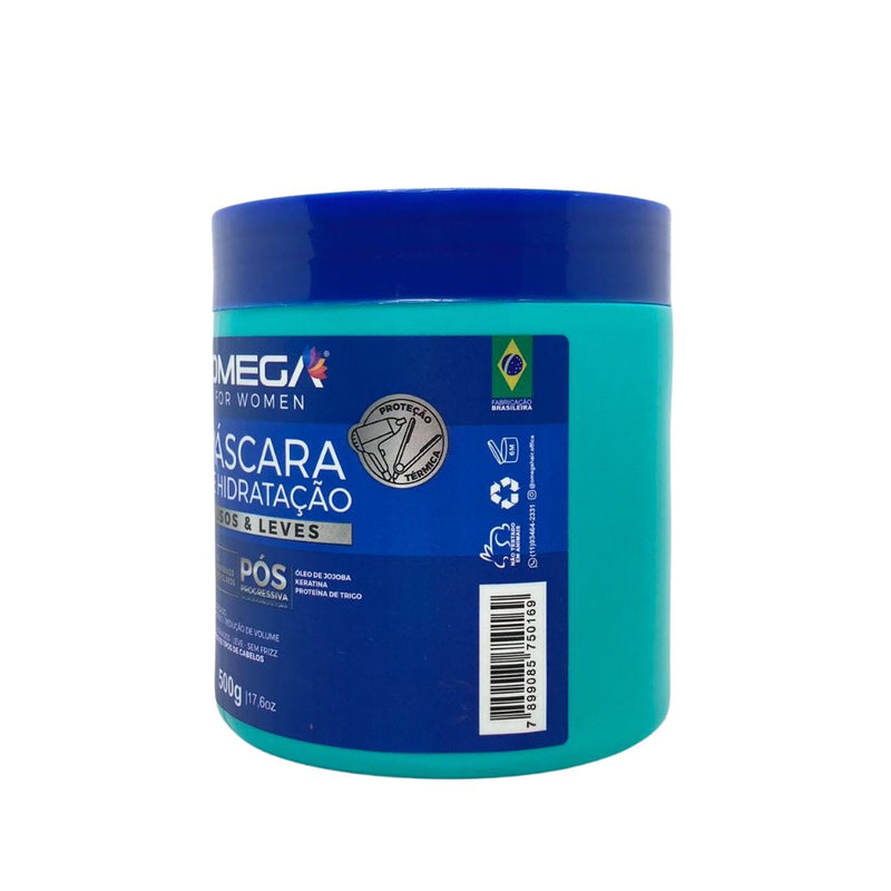 Mascara Capilar Lisos e Leves 500g OmegaHair