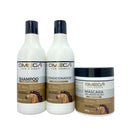 Kit Capilar Crina e Cauda Shampoo + Condicionador + Máscara 500g Omega Hair