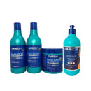 Kit Capilar Lisos e Leves Shampoo + Condicionador + Máscara + Creme de Pentear 500ml Omega Hair