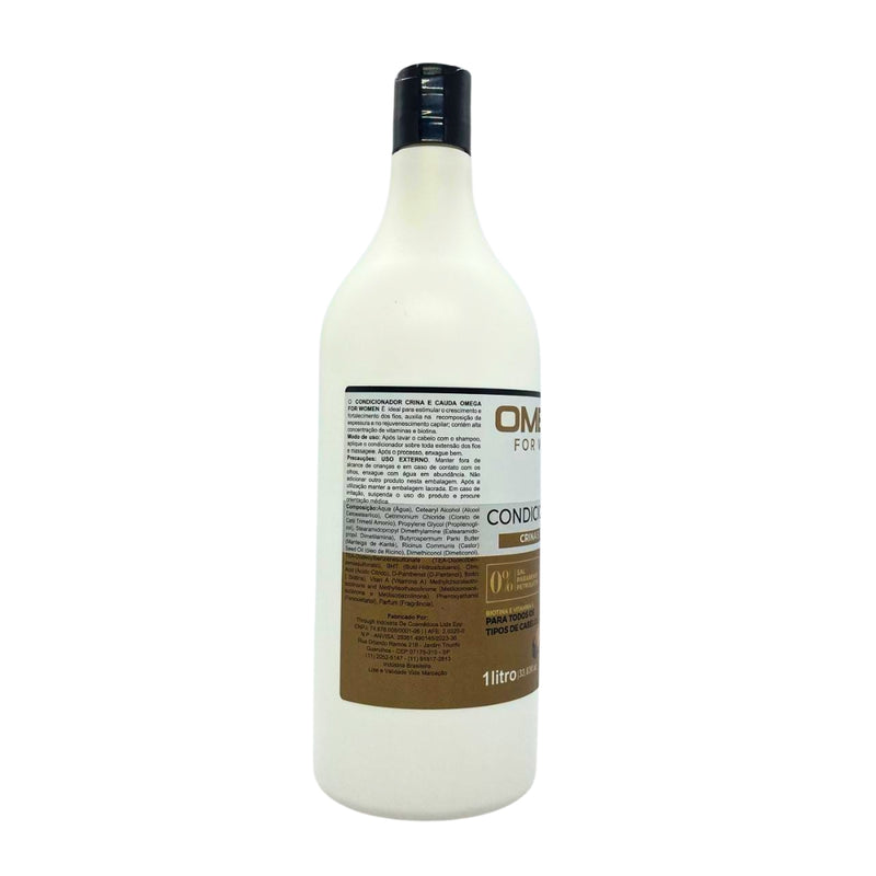 Condicionador Crina e Cauda 1L Omega Hair Fardo 6 Unidades