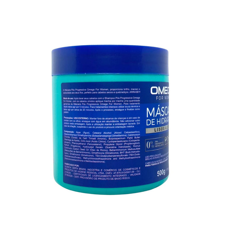 Mascara Capilar Lisos e Leves 500g OmegaHair