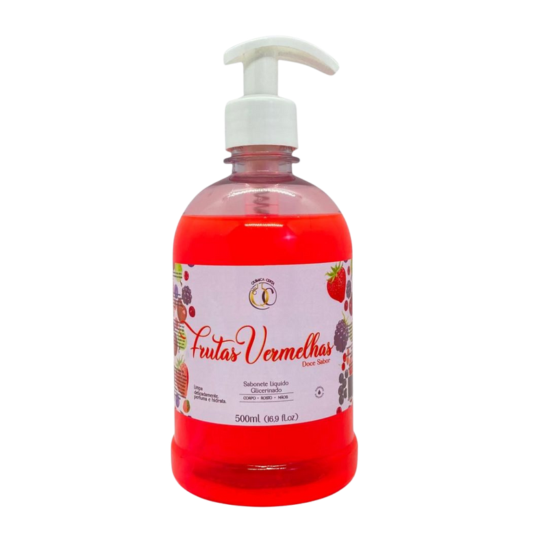 Sabonete Líquido Frutas Vermelhas 500ml Quimica Certa