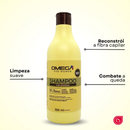 Kit Colágeno Shampoo + Condicionador + Mascara + Creme de Pentear 500g Omega Hair