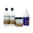 Kit Capilar Crina e Cauda Shampoo + Condicionador + Máscara + Creme De Pentear 500ml Omega Hair