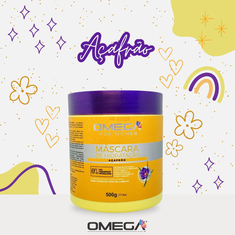 Mascara Capilar Açafrão 500g OmegaHair