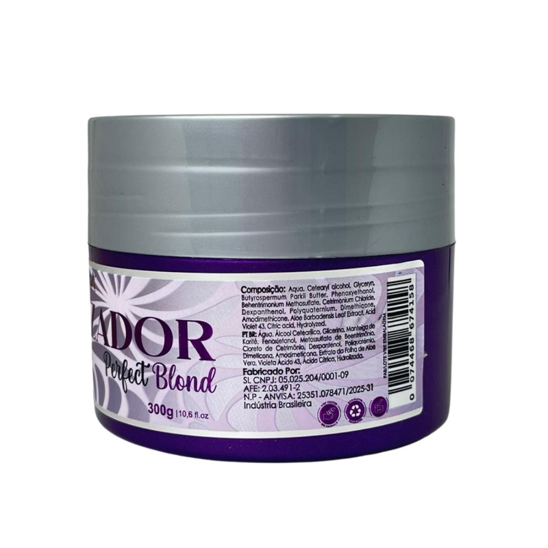 Kit Matizador Perfect Blond Shampoo e Máscara 500ml Omega Hair