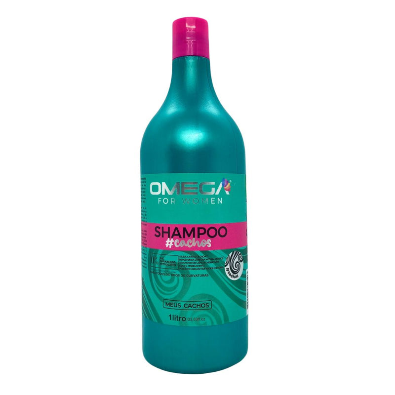 Kit Capilar para CACHOS Shampoo Condicionador 1Litro OmegaHair