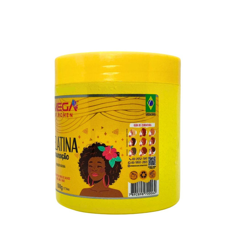 Gelatina Transição 500g Omega Hair Fardo 6 Unidades