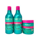 Kit Capilar Cachos Shampoo + Condicionador + Máscara 500g Omega Hair