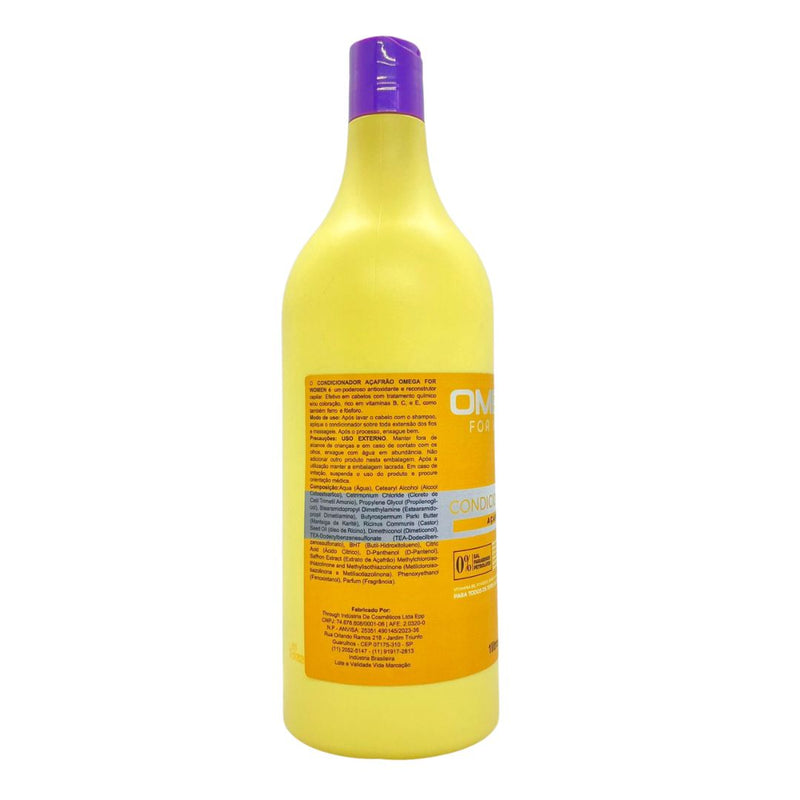 Condicionador Açafrão 1L Omega Hair Fardo 6 Unidades