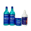 Kit Capilar Lisos e Leves Shampoo e Condicionador 1L + Máscara + Creme de Pentear Omega Hair