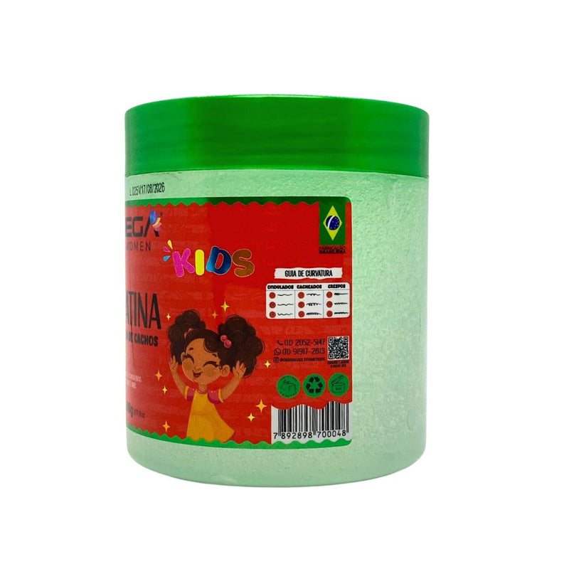 Gelatina Finalizadora Kids Morango 500g Omega Hair
