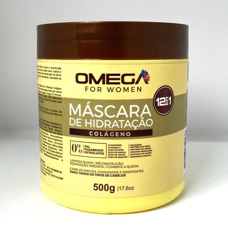 Kit Máscaras para Cronograma Capilar Intensivo - Hidratação Nutrição Reconstrução - Profissional Omega Hair - KIT 4