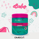 Mascara Capilar Cachos 500g Omega Hair Fardo 6 Unidades