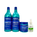 Kit Lisos e Leves Shampoo e Condicionador 1L + Máscara + Óleo Capilar Omega Hair