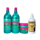 Kit Cachos Shampoo e Condicionador 1L + Máscara + Finalizador Omega Hair