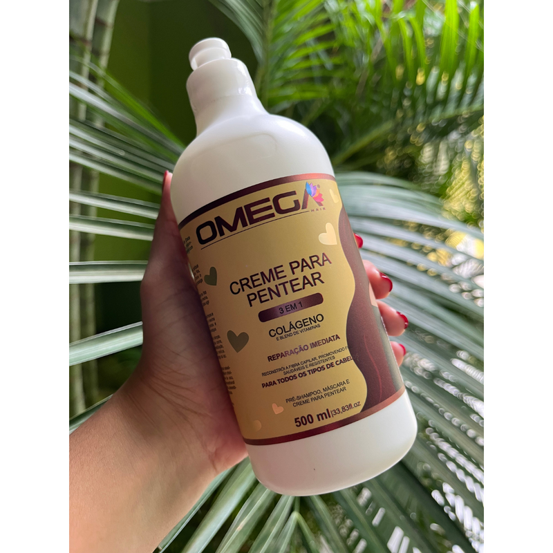 Creme para Pentear Colágeno 500ml Omega Hair
