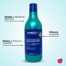 Kit Lisos e Leves Shampoo + Condicionador + Máscara + Óleo Capilar Omega Hair