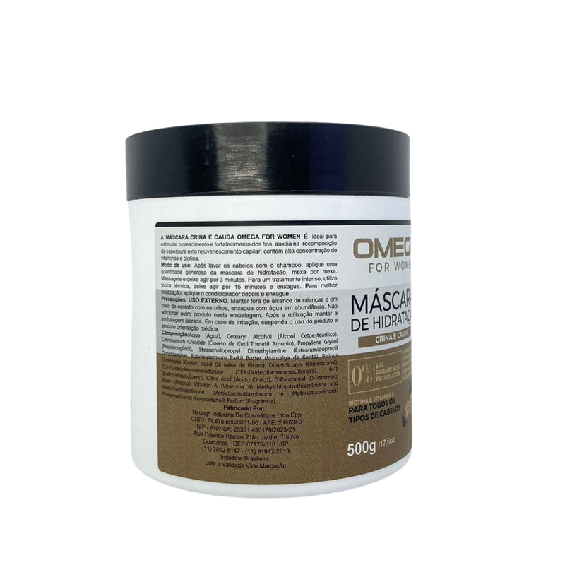 Mascara Capilar Crina e Cauda 500g Omega Hair