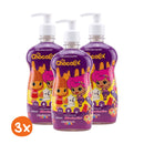 Kit 3 Sabonete Líquido Marshmallow Chocolix 400ml Omega Kids
