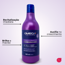 Kit Capilar Bomba de Vitaminas Shampoo + Condicionador + Máscara 500g Omega Hair