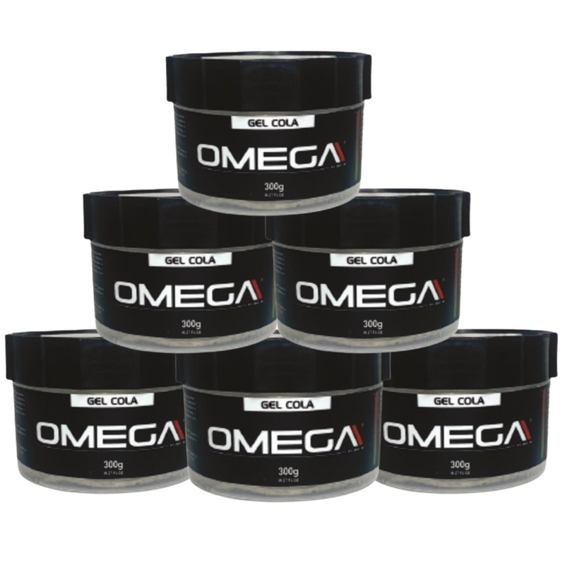 Gel Cola Omega Hair 300g - 6 Unidades