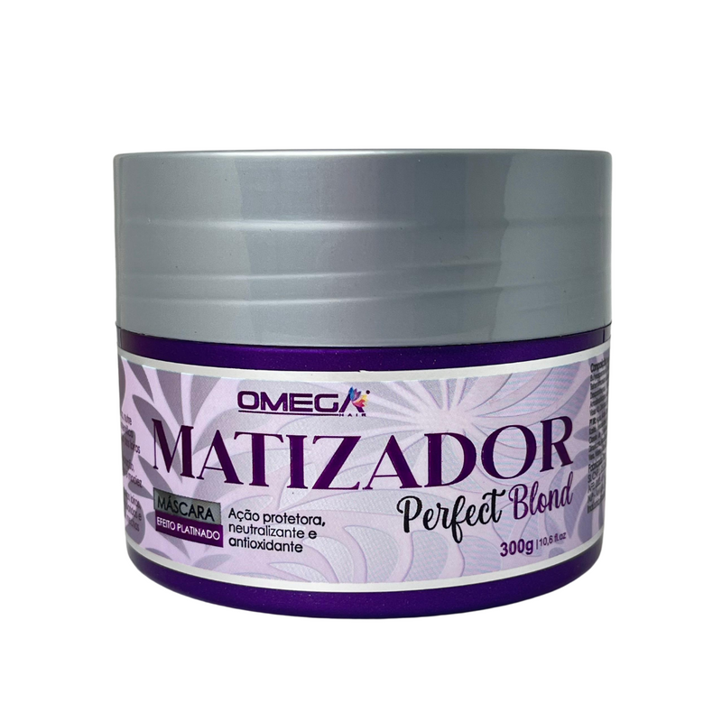 Kit Matizador Perfect Blond Shampoo e Máscara 500ml Omega Hair