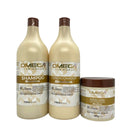 Kit Capilar Mandioca Shampoo e Condicionador 1L + Máscara Omega Hair