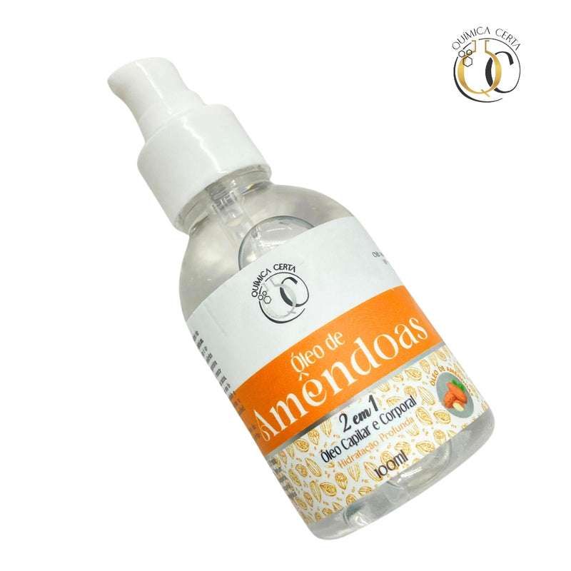 Óleo Capilar e Corporal Amêndoas 100ml Química Certa