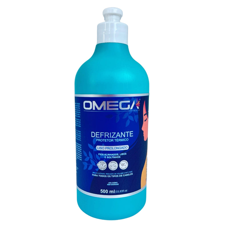 Defrizante Protetor Térmico 500ml Omega Hair