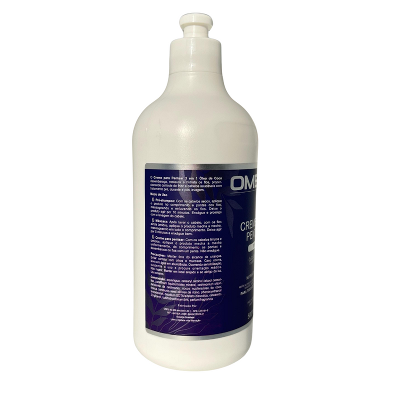 Creme para Pentear Óleo de Rícino 500ml Omega Hair