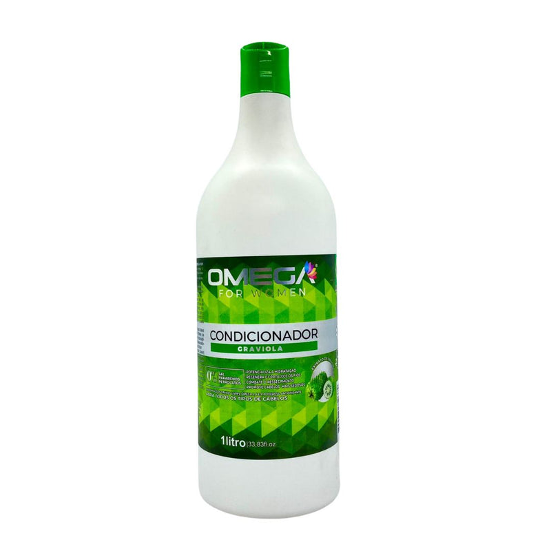 Condicionador Graviola 1L Omega Hair Fardo 6 Unidades