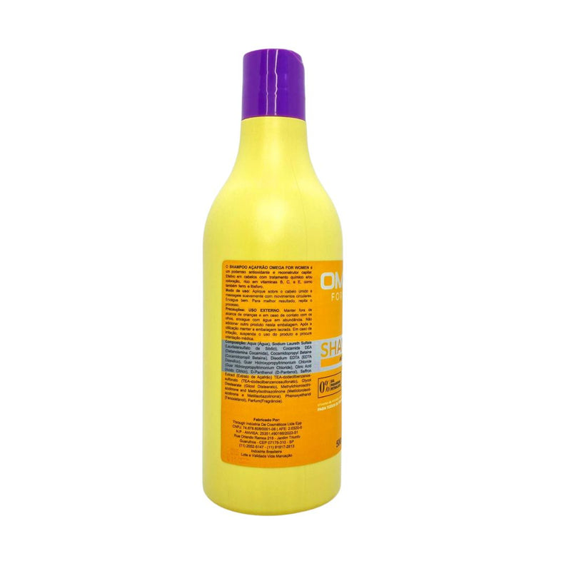 Shampoo Açafrão 500ml Omega Hair