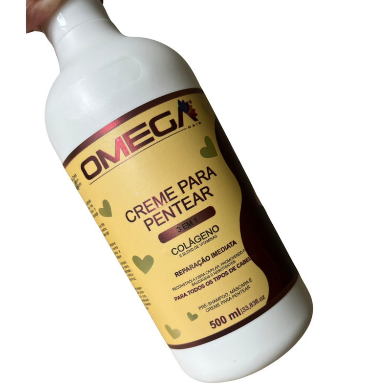 Creme para Pentear Colágeno 500ml Omega Hair