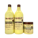 Kit Capilar Colágeno Shampoo e Condicionador 1L + Máscara Omega Hair