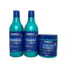 Kit Capilar Lisos e Leves Shampoo + Condicionador + Mascara 500ml Omega Hair